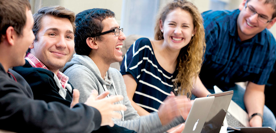 Students laughing Students laughing